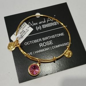 Alex and Ani October Birthstone Rose Tourmaline br